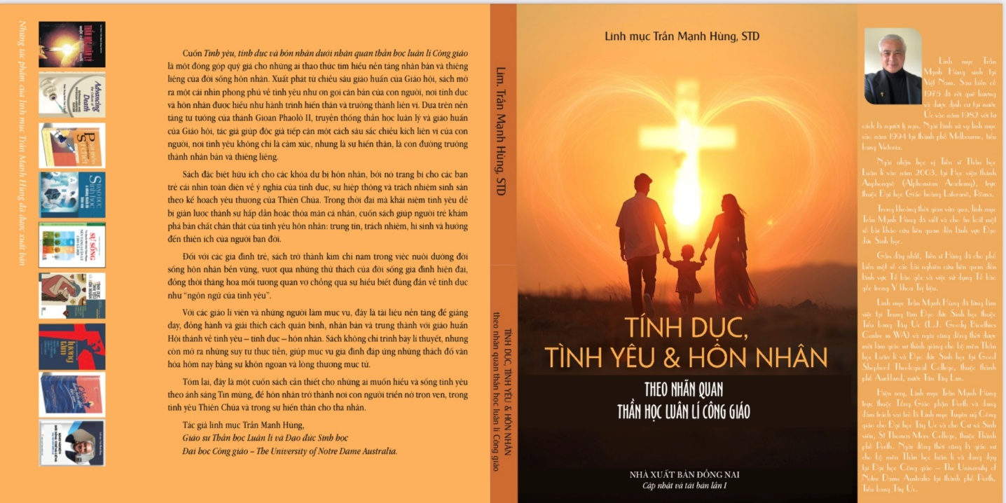 TÍNH DỤC, TÌNH YÊU VÀ HÔN NHÂN DƯỚI NHÃN QUAN THẦN HỌC LUÂN LÍ CÔNG GIÁO