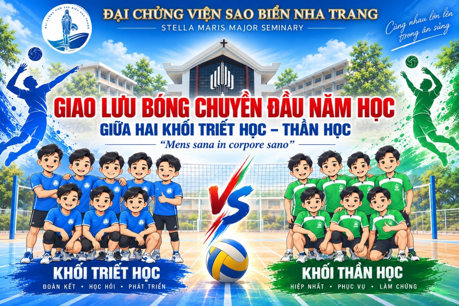 GIAO LƯU BÓNG CHUYỀN ĐẦU NĂM HỌC KHỐI TRIẾT HỌC – KHỐI THẦN HỌC