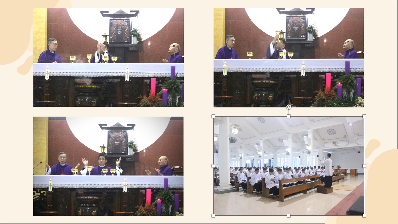 Thánh lễ Chúa Nhật I Mùa Vọng Bổn mạng Cha Anrê Đoàn Văn Điểm Kỷ niệm 13 năm linh mục quý cha Cha Phêrô Nguyễn Khánh Duy và cha Micae Lê Nguyễn Hoài Vũ 